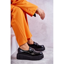 PL5 Zapatos de cuero de moda en la plataforma Black Marsol negro 5 PL5 Zapatos de cuero de moda en la plataforma Black Marsol negro 5