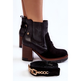Botas de piel mujer Maciejka 05781-01 Negro 7
