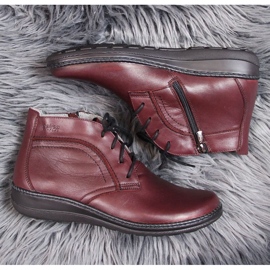 Botas de piel con aislamiento cereza Helios W 612-2 rojo 5