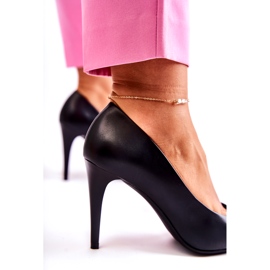 Sergio Leone Stilettos Clásicos Piel Negro Magically 1396 4