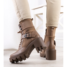 PA1 Zapatos tacón Messina marrón beige 2