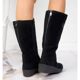 Botas nobuk con aislamiento de lana de oveja Rieker Y4470 negro 7