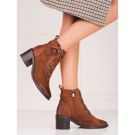 Botines marrones de mujer marrón 1