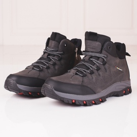 Botines altos de hombre con protector. gris 2