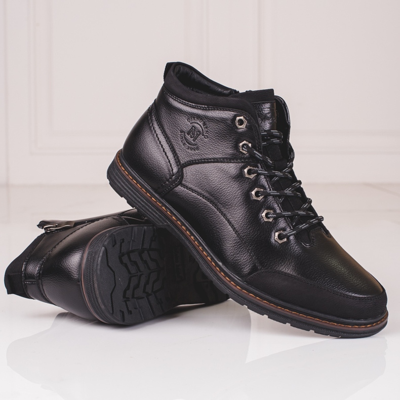 Botas altas de hombre Shelovet negro 1