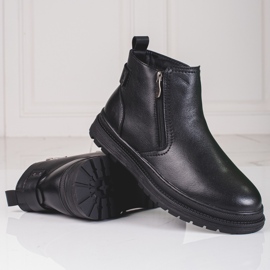 SHELOVET Botas altas de hombre negras con cremallera negro 1 SHELOVET Botas altas de hombre negras con cremallera negro 1