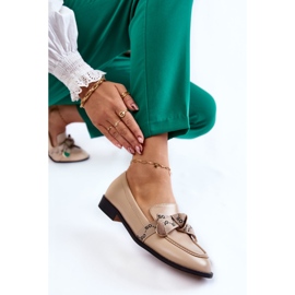 WS1 Mocasines Mujer Piel Lazo Dayes Beige 6