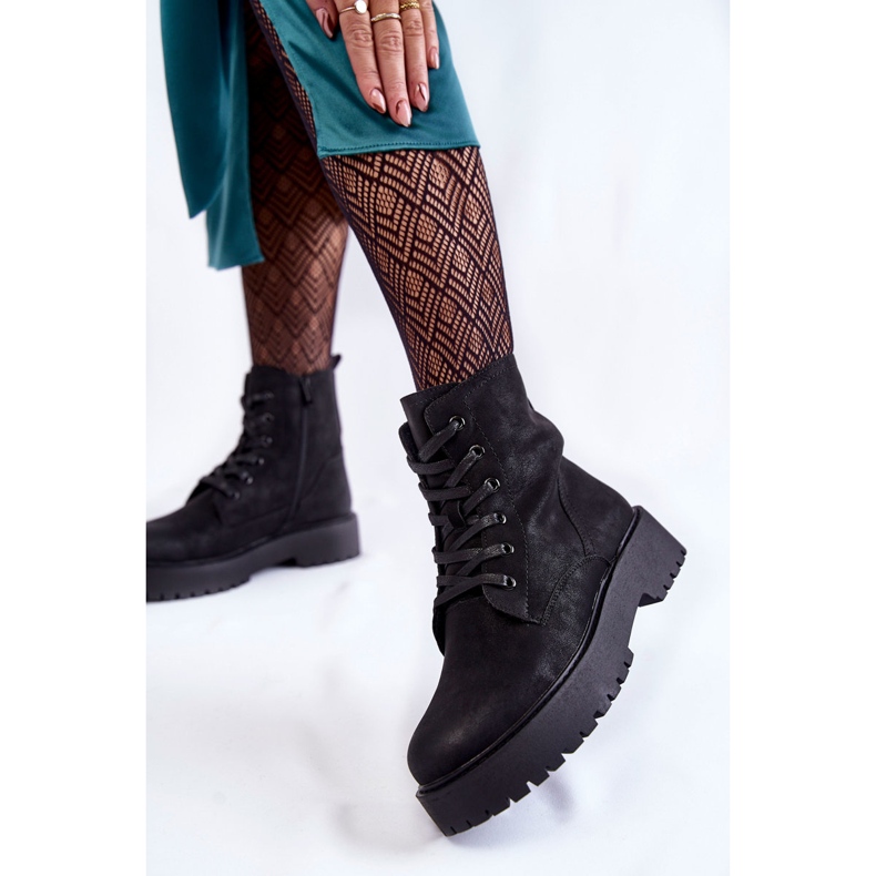 Sergio Leone Botas Plataforma Mujer Negras Randi negro 2