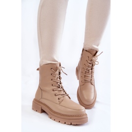 Botas Calentas Piel La.Fi 250009TA-QN Beige marrón 5