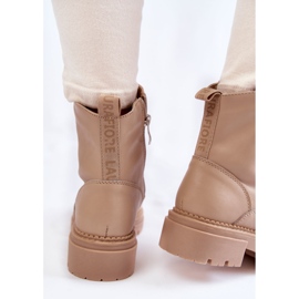Botas Calentas Piel La.Fi 250009TA-QN Beige marrón 6