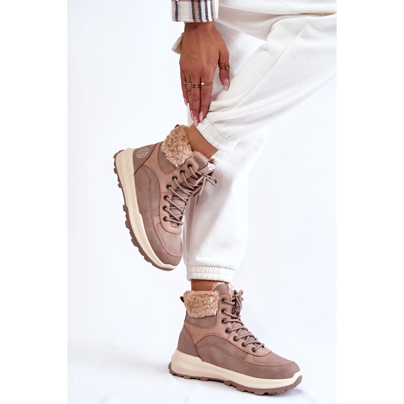 Botas cálidas Trappers Lee Cooper LCJ-22-44-1363 Rosa rosado 2