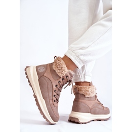 Botas cálidas Trappers Lee Cooper LCJ-22-44-1363 Rosa rosado 6