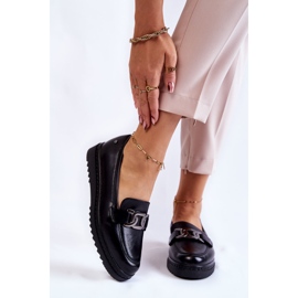 Vinceza Mocasines De Piel Sobre La Plataforma Black Abisso negro 1
