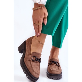 Vinceza Zapatos mujer tacones ante beige oscuro Sanya marrón 1