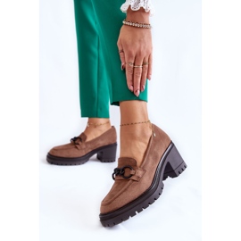 Vinceza Zapatos mujer tacones ante beige oscuro Sanya marrón 2
