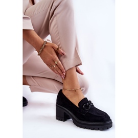 Vinceza Zapatos De Tacón Mujer Ante Negro Sanya 4