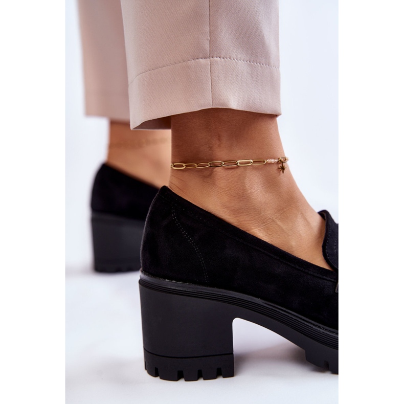 Vinceza Zapatos De Tacón Mujer Ante Negro Sanya 2