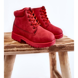 FR1 Botas Infantiles Trapper Con Cremalleras Rojo Dexter 1