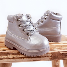 Botas Infantiles Trapper con Cremallera Plata Dexter 2