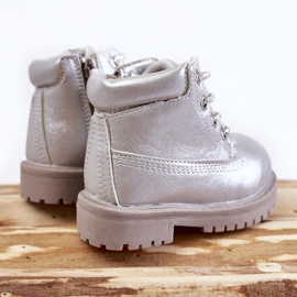 Botas Infantiles Trapper con Cremallera Plata Dexter 4