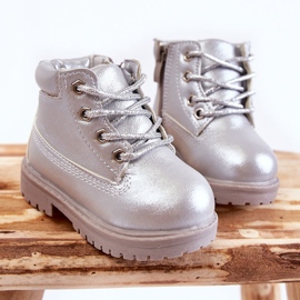 Botas Infantiles Trapper con Cremallera Plata Dexter 5