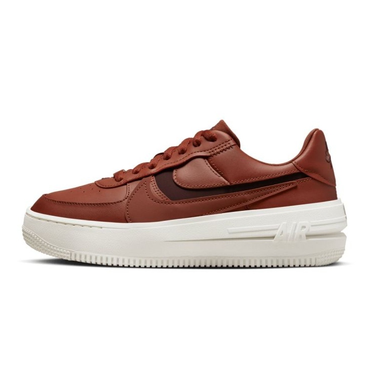 Nike air shop force mujer marrones