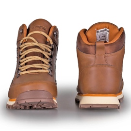 Zapatos trekking hombre piel marrón oscuro Bustagrip 5