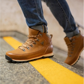 Zapatos trekking hombre piel marrón Outback Bustagrip 3