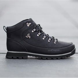 Zapatos trekking hombre Outback Bustagrip piel negra negro 5