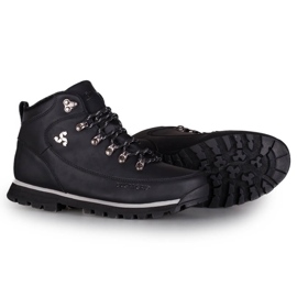 Zapatos trekking hombre Outback Bustagrip piel negra negro 2