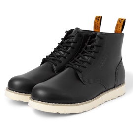 Big Star Zapatos de piel para hombre altos negros Buster Bustagrip 3