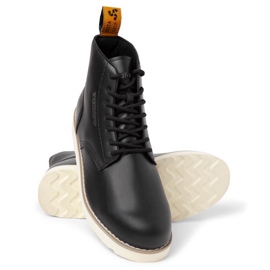 Big Star Zapatos de piel para hombre altos negros Buster Bustagrip 2