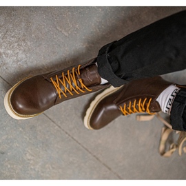 Zapatos de piel para hombre altos marrón Buster Bustagrip 5