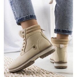 Botas de montaña de mujer Enines beige 2