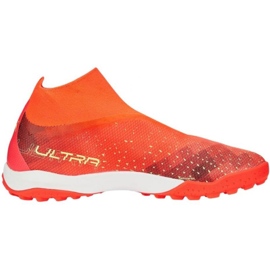 Zapatillas de fútbol Puma Ultra Match+ Ll Tt 107034 03 naranja naranjas y rojos 1
