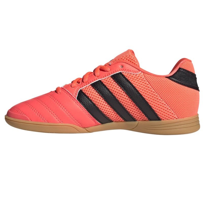 Botas de fútbol adidas Super Sala In Jr GW1700 rojo naranjas y tintos 1