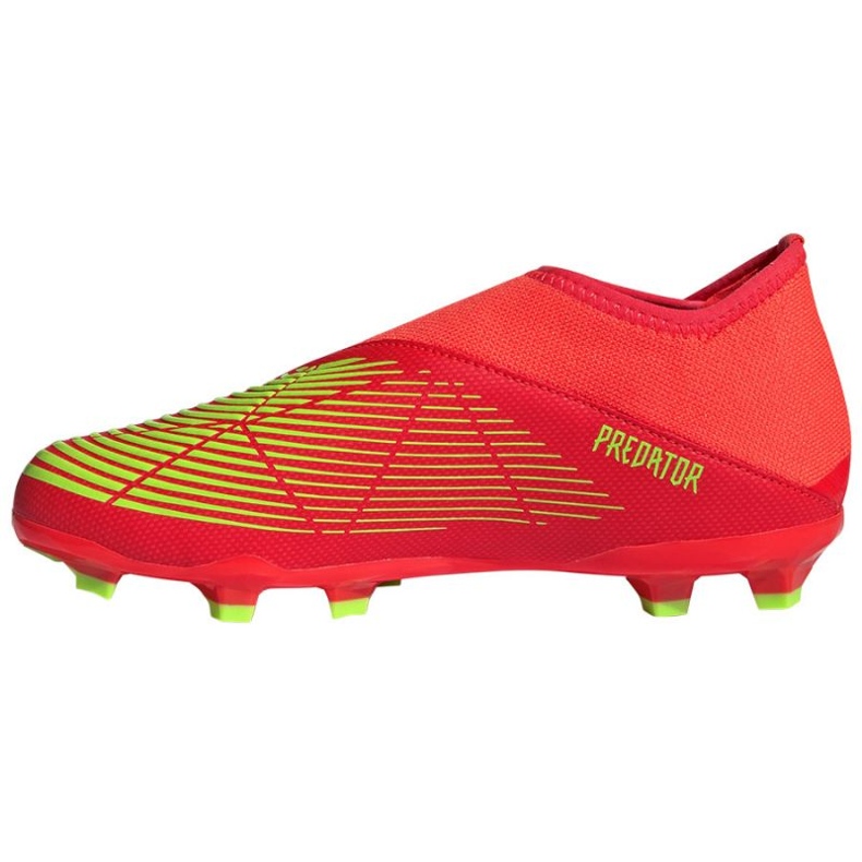 Adidas Predator Edge.3 Ll Fg Jr GW0985 botas de fútbol rojo naranjas y rojos 1