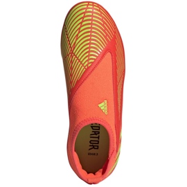 Adidas Predator Edge.3 Ll Fg Jr GW0985 botas de fútbol rojo naranjas y tintos 2