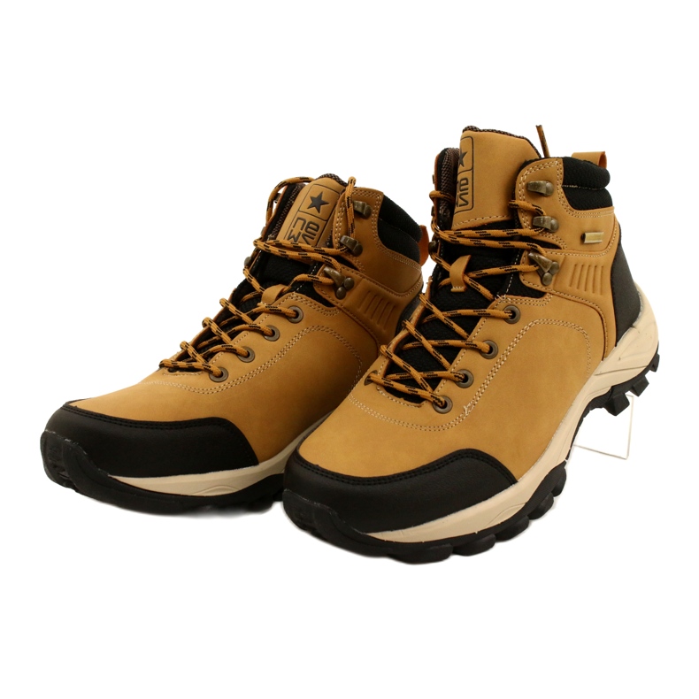 Evento Botas de trekking aislantes para hombres camello 20mn20-3317 negro 2
