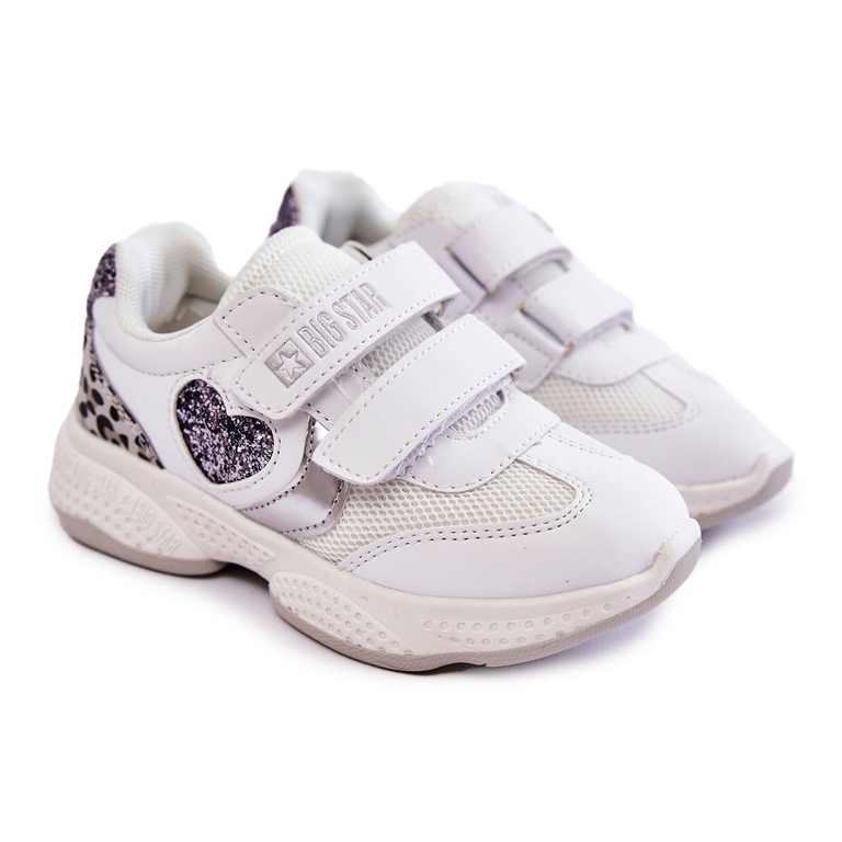 Deportivas Infantiles con Velcro Big Star KK374022 Blanco 1
