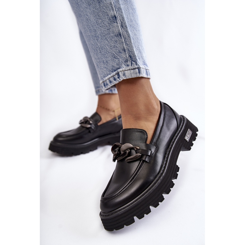 Zapatos de Cuero Mujer Big Star KK274498 Negro 2