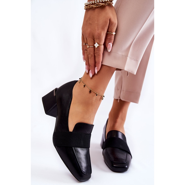 Zapatos De Salón De Moda En Piel La.Fi 230033B-PU Negro 1