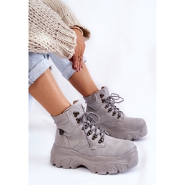 Botas Mujer Memory Foam Big Star Gris KK274367 3