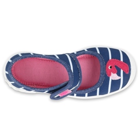 Calzado infantil befado 123X067 azul marino rosado 2