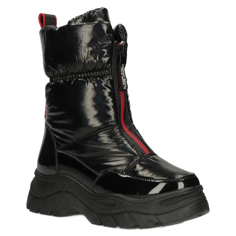 Filippo DBT4236 Botas de nieve de mujeres negras aisladas negro 3