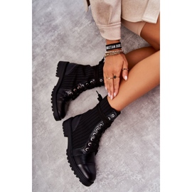 PG1 Botas De Mujer Con Calcetín Atado Negro Livaro 4 PG1 Botas De Mujer Con Calcetín Atado Negro Livaro 4