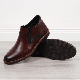 Botas con aislamiento de cuero Rieker M RKR412 marrón 1