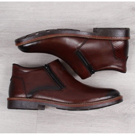Botas con aislamiento de cuero Rieker M RKR412 marrón 2