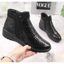 Botas cuña, crochet aislado T.Sokolski W SCA176A negro 4