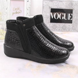 Botas cuña, crochet aislado T.Sokolski W SCA176A negro 6